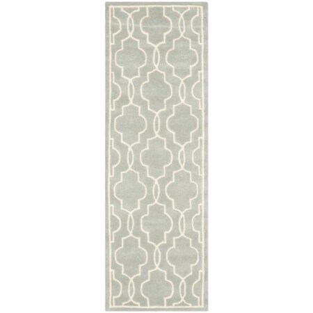 Safavieh Chatham Hand Tufted Small Rectangle Rug- Grey - Ivory- 3 x 5 ft. CHT723E-3